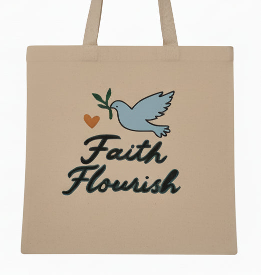 Faith flourish totes